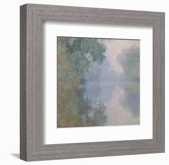 The Seine at Giverny, Morning Mists, 1897-Claude Monet-Framed Art Print