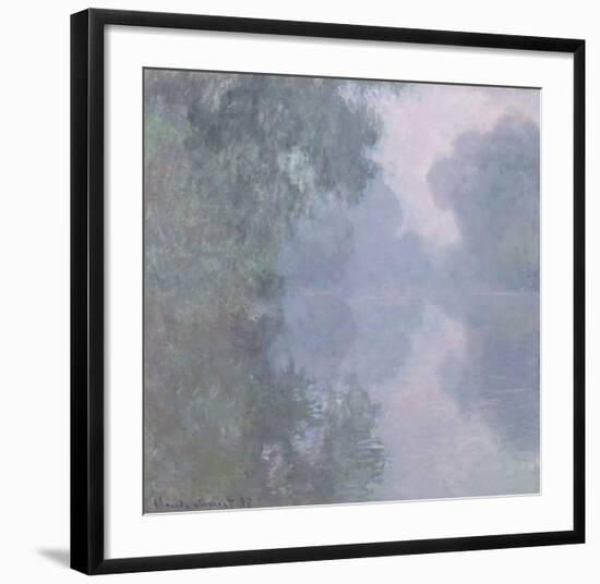 The Seine at Giverny, Morning Mists, 1897-Claude Monet-Framed Art Print