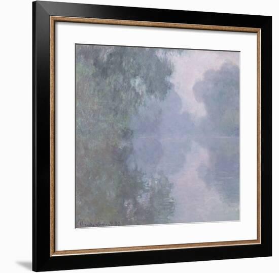 The Seine at Giverny, Morning Mists, 1897-Claude Monet-Framed Art Print