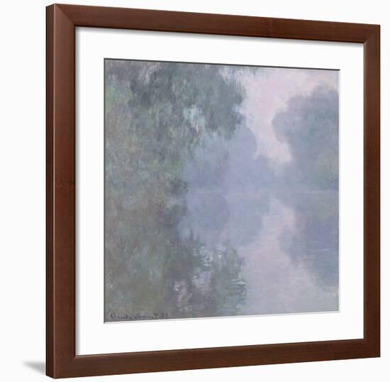 The Seine at Giverny, Morning Mists, 1897-Claude Monet-Framed Art Print