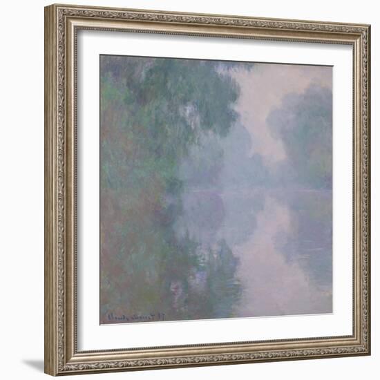 The Seine at Giverny, Morning Mists, 1897-Claude Monet-Framed Giclee Print