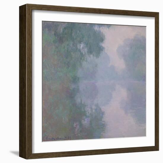 The Seine at Giverny, Morning Mists, 1897-Claude Monet-Framed Giclee Print