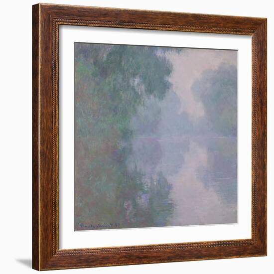 The Seine at Giverny, Morning Mists, 1897-Claude Monet-Framed Giclee Print