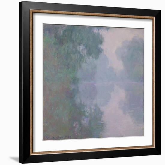 The Seine at Giverny, Morning Mists, 1897-Claude Monet-Framed Giclee Print