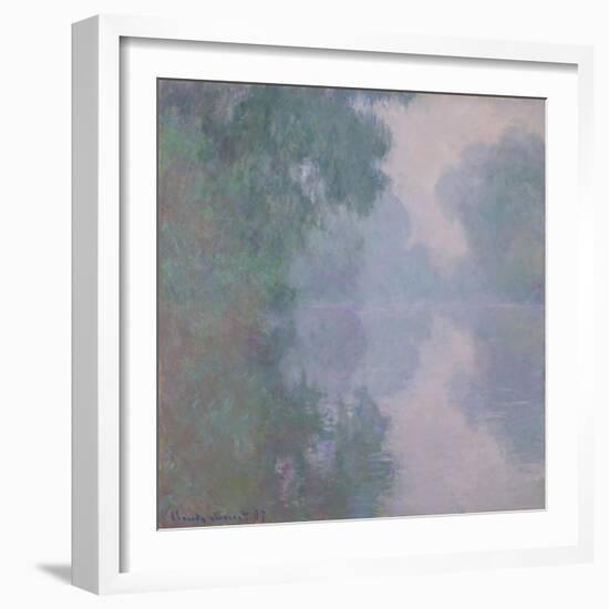 The Seine at Giverny, Morning Mists, 1897-Claude Monet-Framed Giclee Print