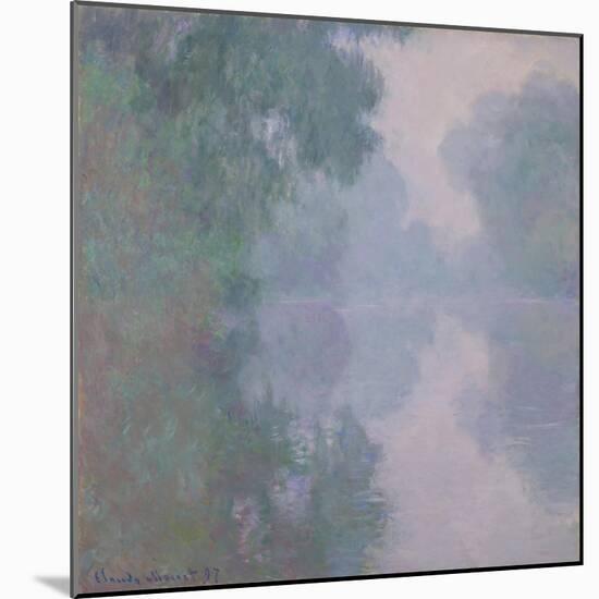 The Seine at Giverny, Morning Mists, 1897-Claude Monet-Mounted Giclee Print