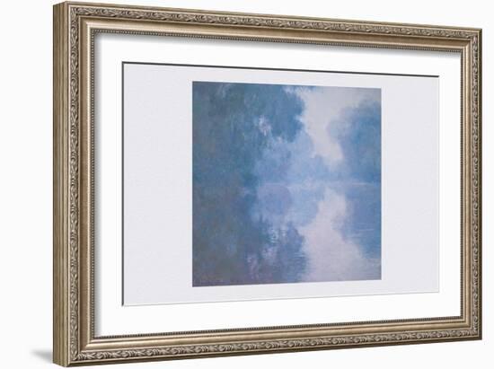 The Seine at Giverny, Morning Mists-Claude Monet-Framed Art Print