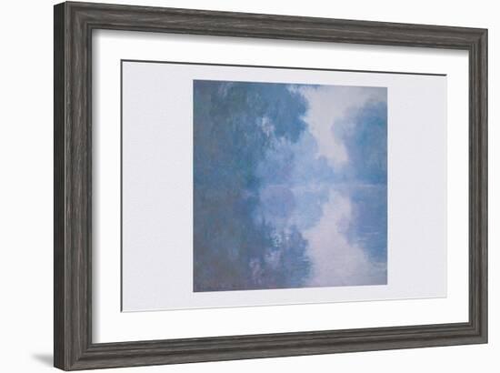 The Seine at Giverny, Morning Mists-Claude Monet-Framed Art Print