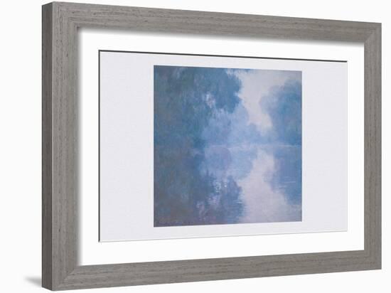 The Seine at Giverny, Morning Mists-Claude Monet-Framed Art Print