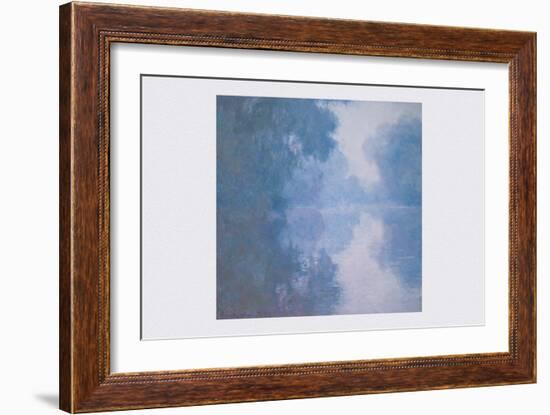 The Seine at Giverny, Morning Mists-Claude Monet-Framed Art Print