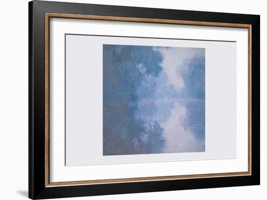 The Seine at Giverny, Morning Mists-Claude Monet-Framed Art Print