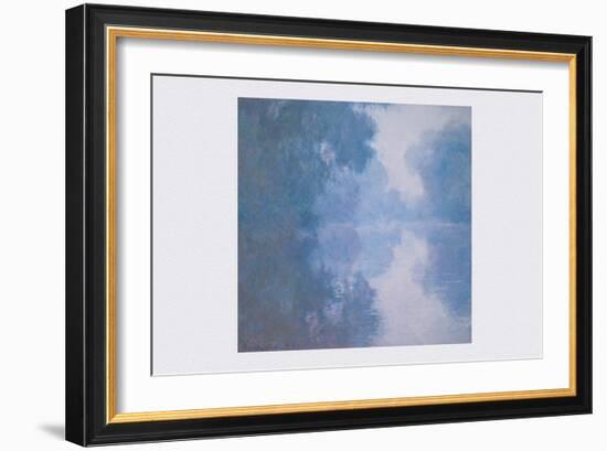 The Seine at Giverny, Morning Mists-Claude Monet-Framed Art Print