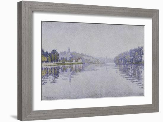 The Seine at Herblay, c.1889-Paul Signac-Framed Giclee Print