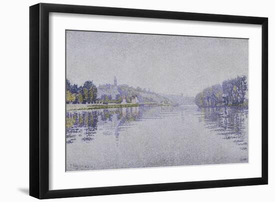 The Seine at Herblay, c.1889-Paul Signac-Framed Giclee Print