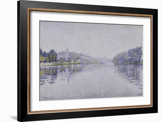 The Seine at Herblay, c.1889-Paul Signac-Framed Giclee Print