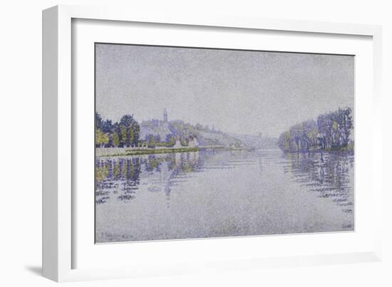 The Seine at Herblay, c.1889-Paul Signac-Framed Giclee Print