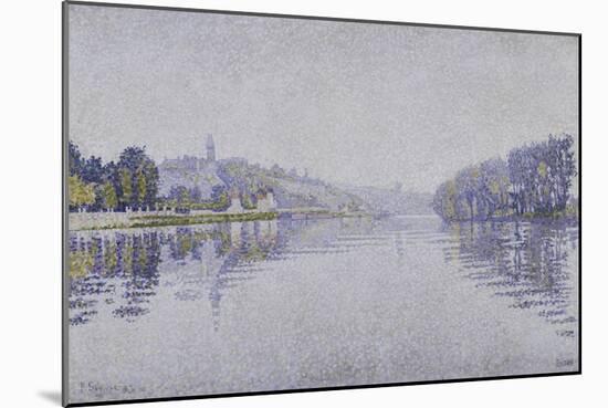 The Seine at Herblay, c.1889-Paul Signac-Mounted Giclee Print