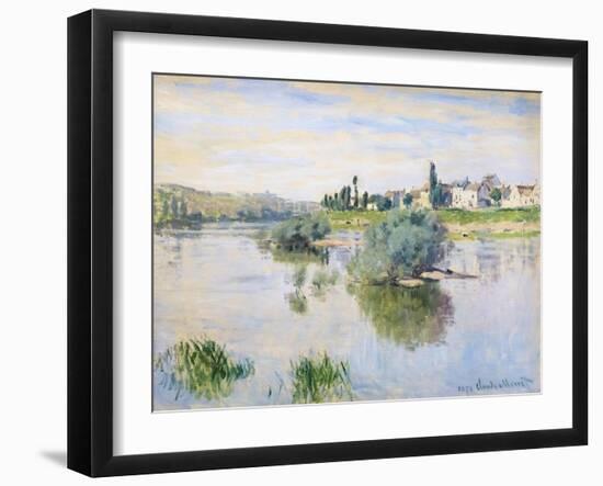 The Seine at Lavacourt, 1878 (oil on canvas)-Claude Monet-Framed Giclee Print