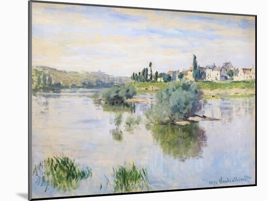 The Seine at Lavacourt, 1878 (oil on canvas)-Claude Monet-Mounted Giclee Print