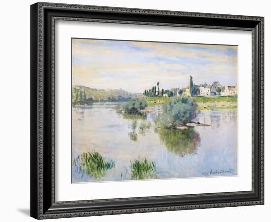 The Seine at Lavacourt, 1878 (oil on canvas)-Claude Monet-Framed Giclee Print