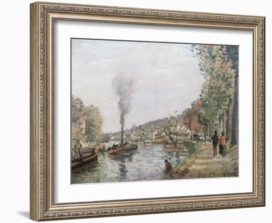 The Seine at Marly, 1871-Camille Pissarro-Framed Giclee Print