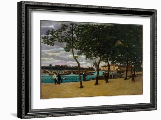 The Seine at Paris, 1871 (Oil on Canvas)-Jean Baptiste Armand Guillaumin-Framed Giclee Print