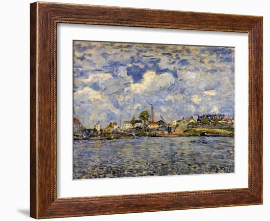 The Seine at Point Du Jour, 1877-Alfred Sisley-Framed Giclee Print