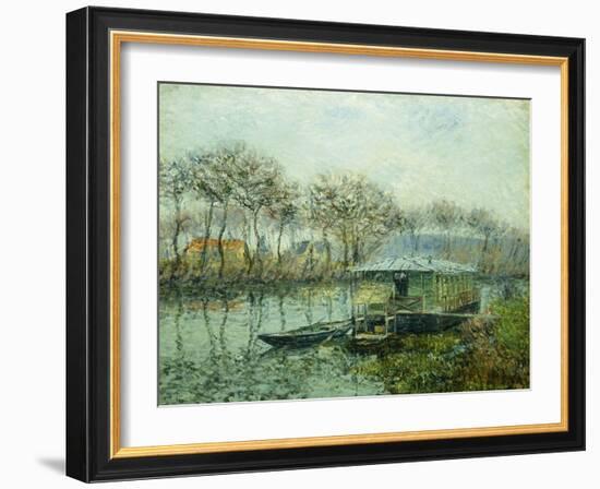 The Seine at Port Marley; La Seine a Port Marley, 1902-1903-Gustave Loiseau-Framed Giclee Print