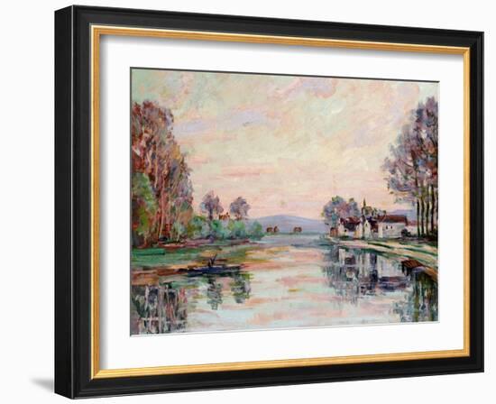 The Seine at Samois, c.1900-Armand Guillaumin-Framed Giclee Print