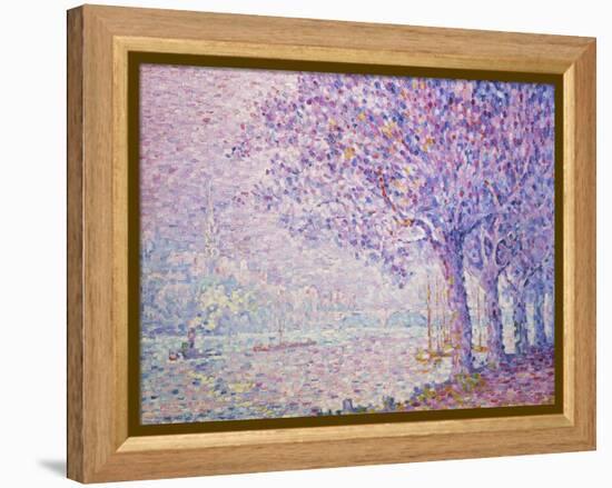 The Seine at St, Cloud, 1903-Paul Signac-Framed Premier Image Canvas