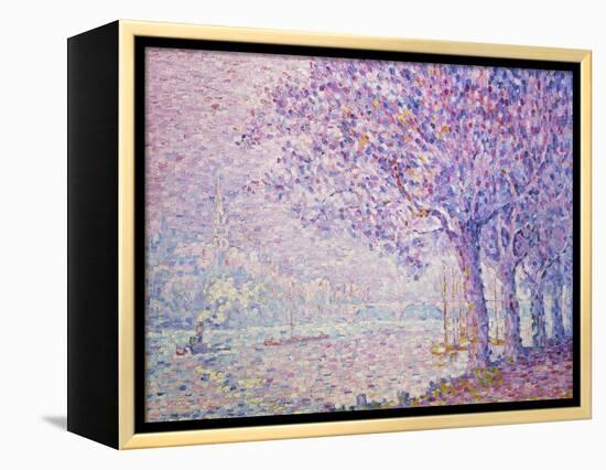 The Seine at St, Cloud, 1903-Paul Signac-Framed Premier Image Canvas