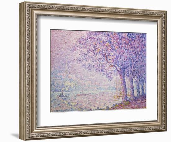 The Seine at St, Cloud, 1903-Paul Signac-Framed Giclee Print