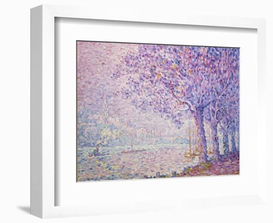 The Seine at St, Cloud, 1903-Paul Signac-Framed Giclee Print