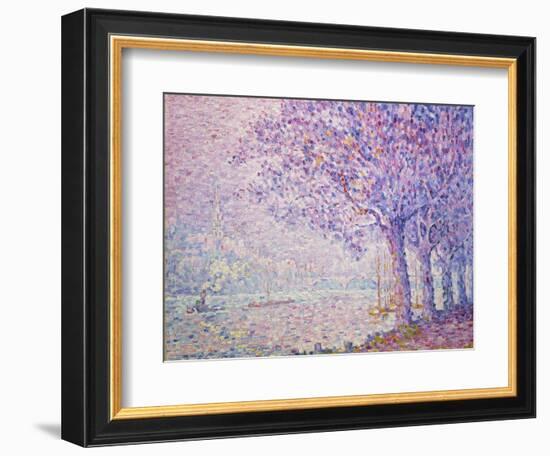 The Seine at St, Cloud, 1903-Paul Signac-Framed Giclee Print