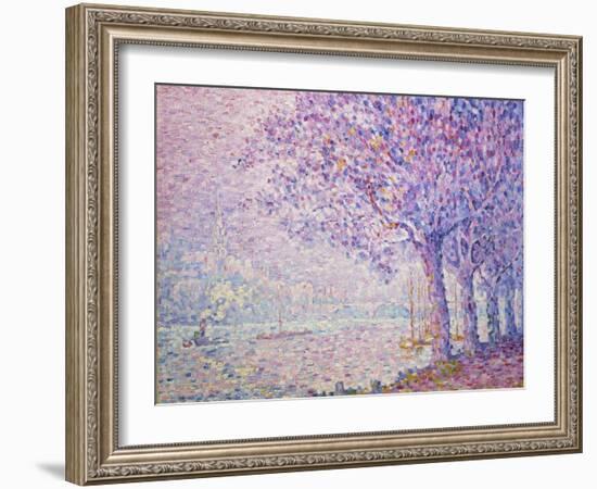 The Seine at St, Cloud, 1903-Paul Signac-Framed Giclee Print