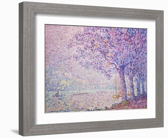 The Seine at St, Cloud, 1903-Paul Signac-Framed Giclee Print