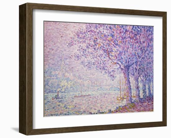 The Seine at St, Cloud, 1903-Paul Signac-Framed Giclee Print