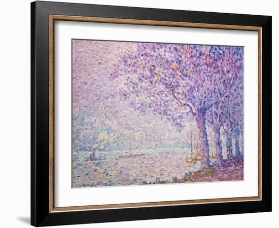 The Seine at St, Cloud, 1903-Paul Signac-Framed Giclee Print