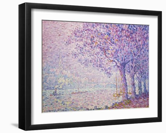 The Seine at St, Cloud, 1903-Paul Signac-Framed Giclee Print