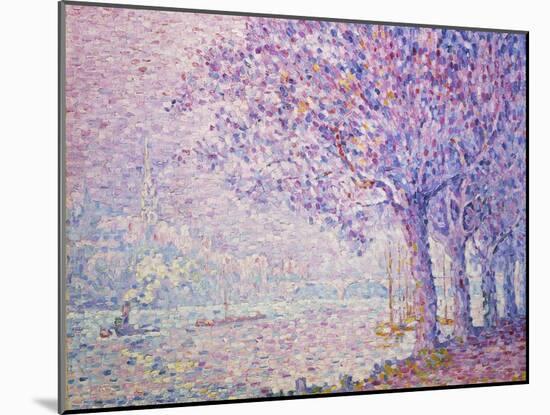 The Seine at St, Cloud, 1903-Paul Signac-Mounted Giclee Print