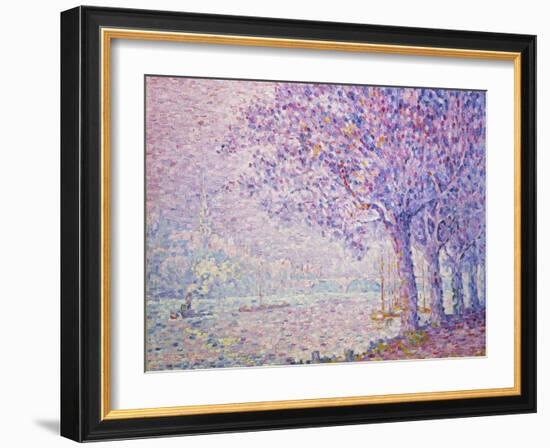 The Seine at St, Cloud, 1903-Paul Signac-Framed Giclee Print