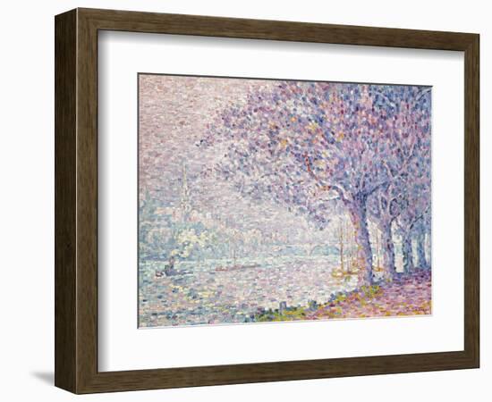 The Seine at St. Cloud, La Seine a St. Cloud, 1903-Paul Signac-Framed Giclee Print