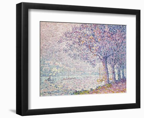 The Seine at St. Cloud, La Seine a St. Cloud, 1903-Paul Signac-Framed Giclee Print