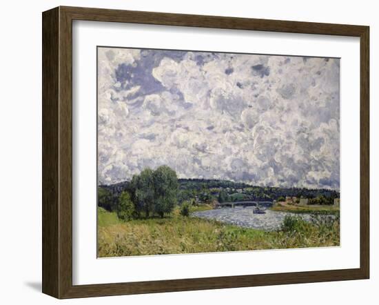 The Seine at Suresnes, 1877-Alfred Sisley-Framed Giclee Print