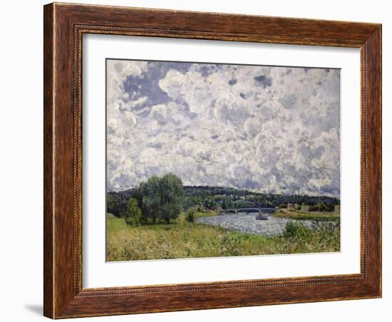 The Seine at Suresnes, 1877-Alfred Sisley-Framed Giclee Print