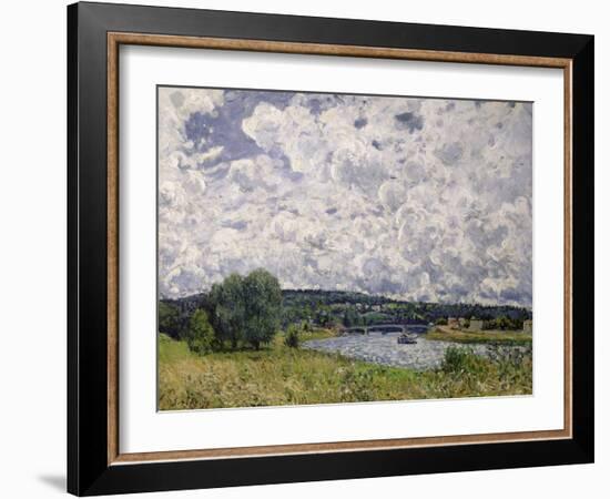 The Seine at Suresnes, 1877-Alfred Sisley-Framed Giclee Print