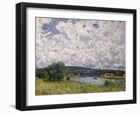 The Seine at Suresnes, 1877-Alfred Sisley-Framed Giclee Print