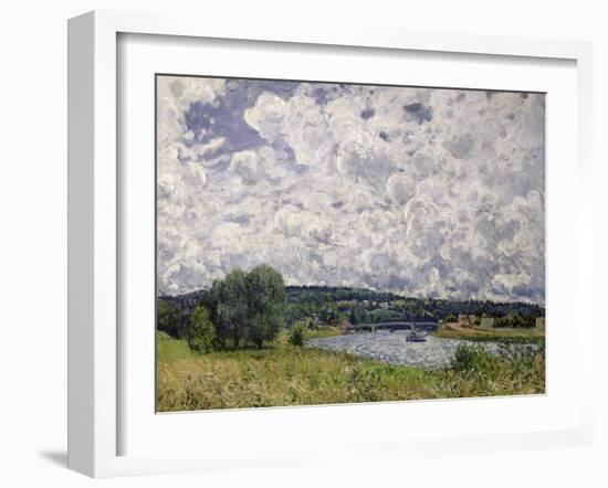 The Seine at Suresnes, 1877-Alfred Sisley-Framed Giclee Print