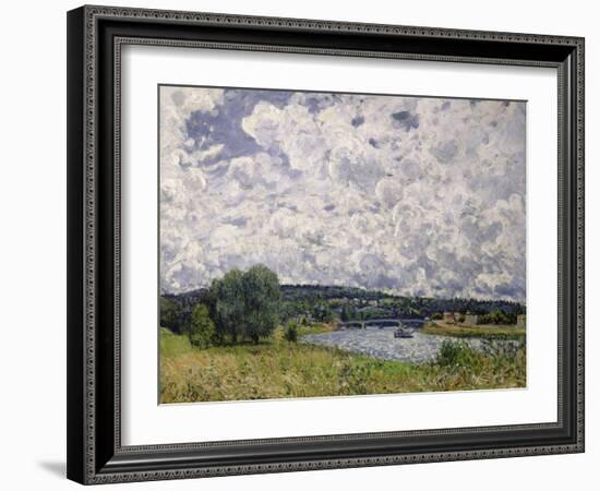 The Seine at Suresnes, 1877-Alfred Sisley-Framed Giclee Print