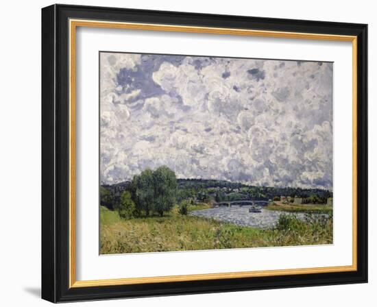 The Seine at Suresnes, 1877-Alfred Sisley-Framed Giclee Print